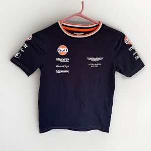 Aston Martin Racing Gulf Team T-Shirt Kids Child's Sz M